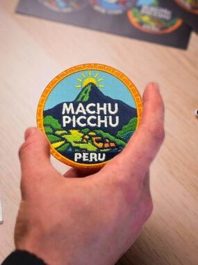 Machu Picchu Peru 3” Iron On Embroidered Patch Badge Mountain Ruins Travel Souve
